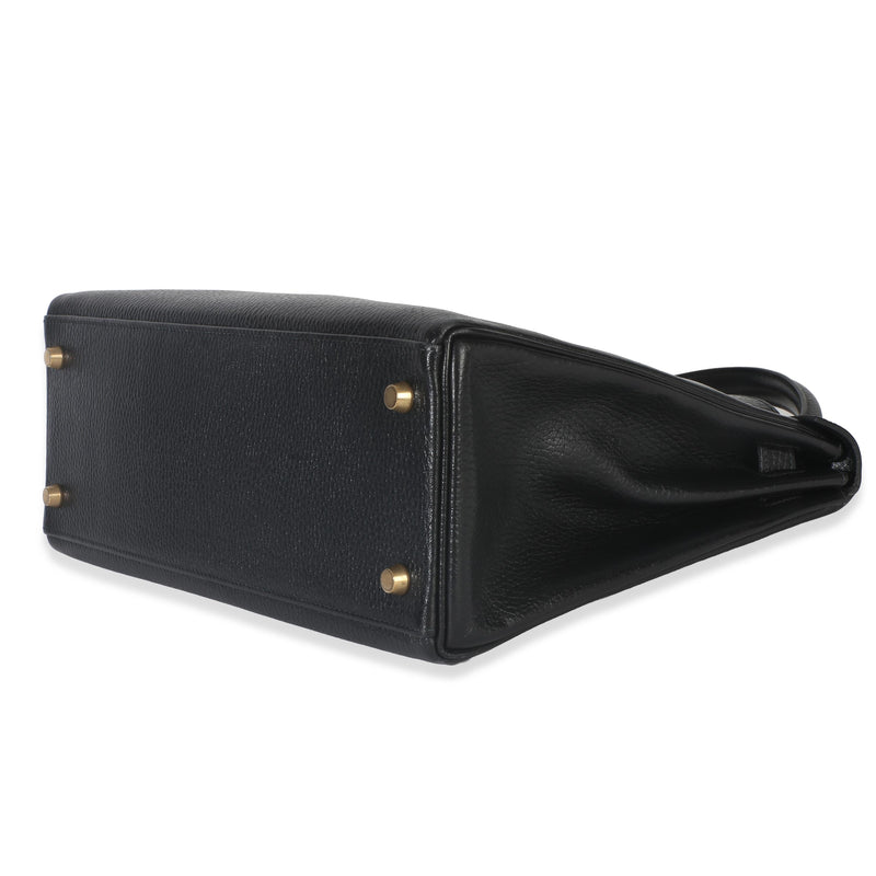Hermès  Black Ardennes Vintage Kelly  32 GHW
