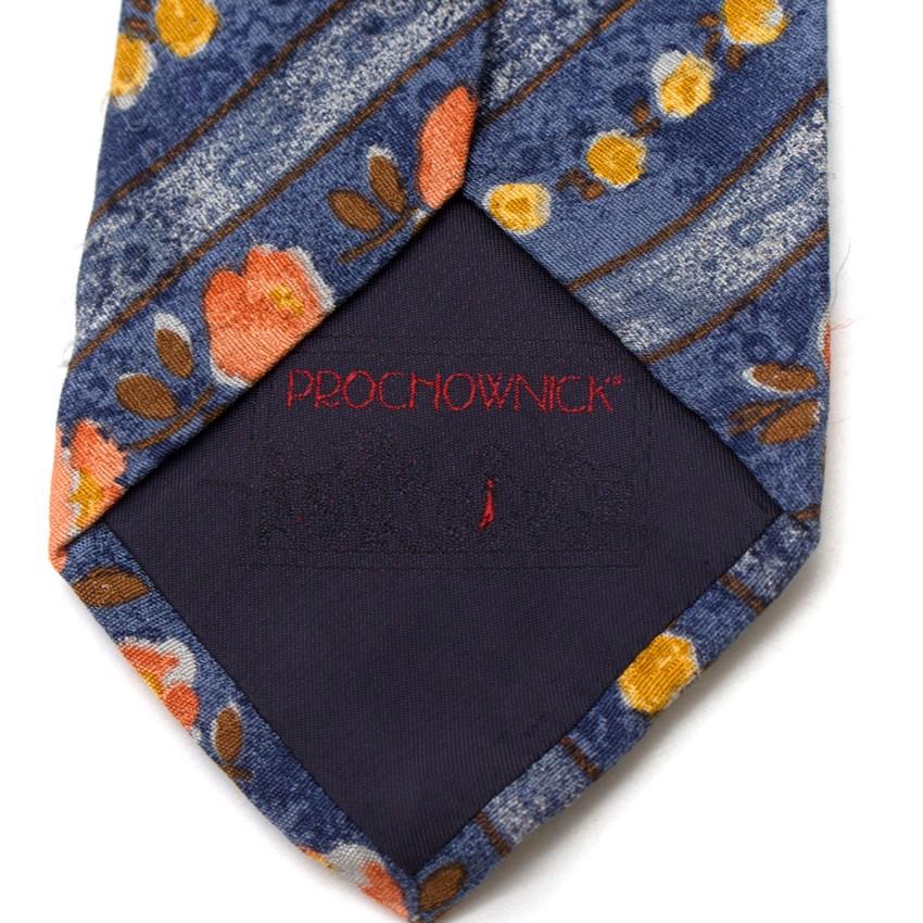 Prochownick Floral-print Silk Tie