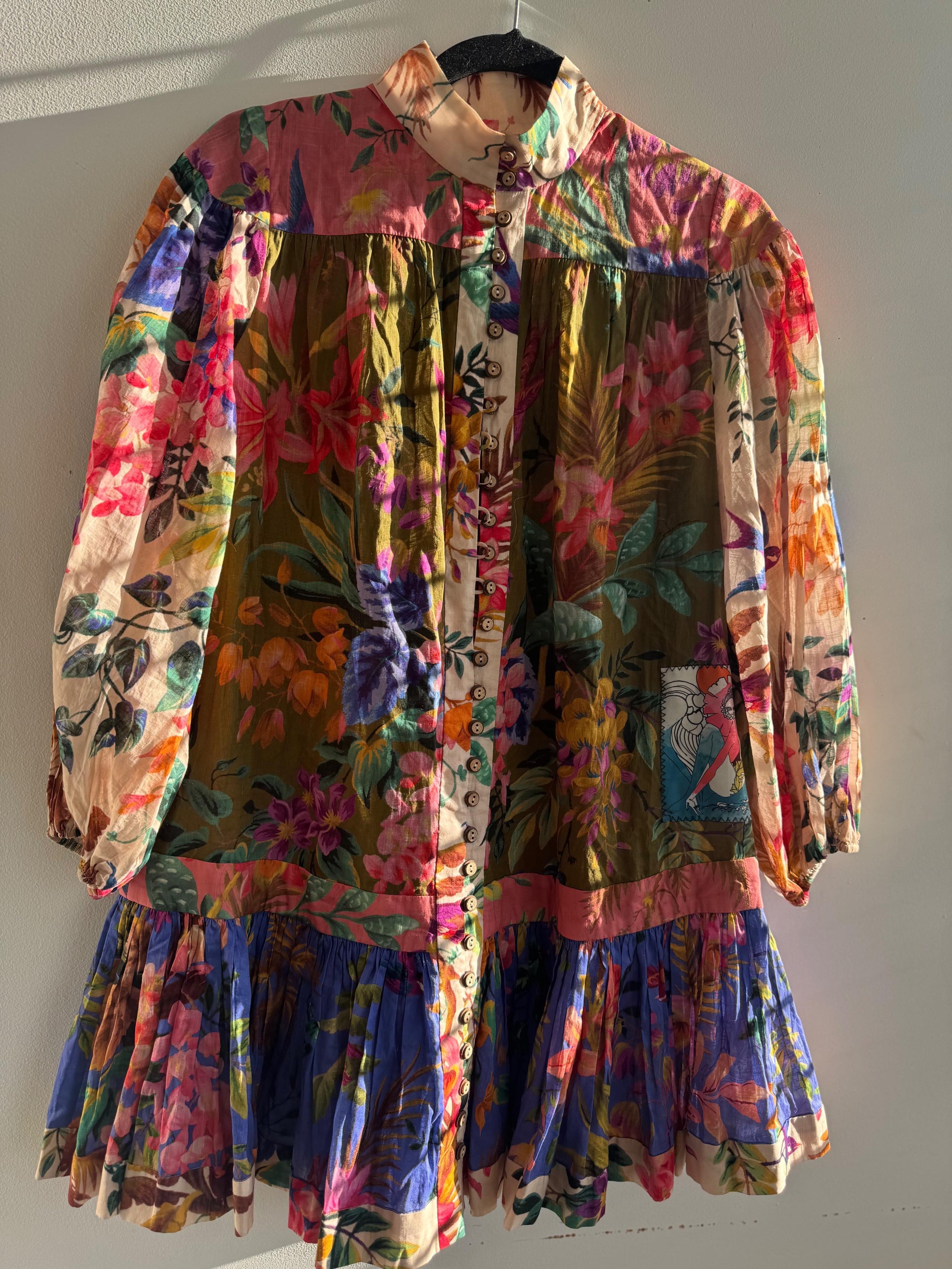 Zimmermann Tropicana Short Belted Dress