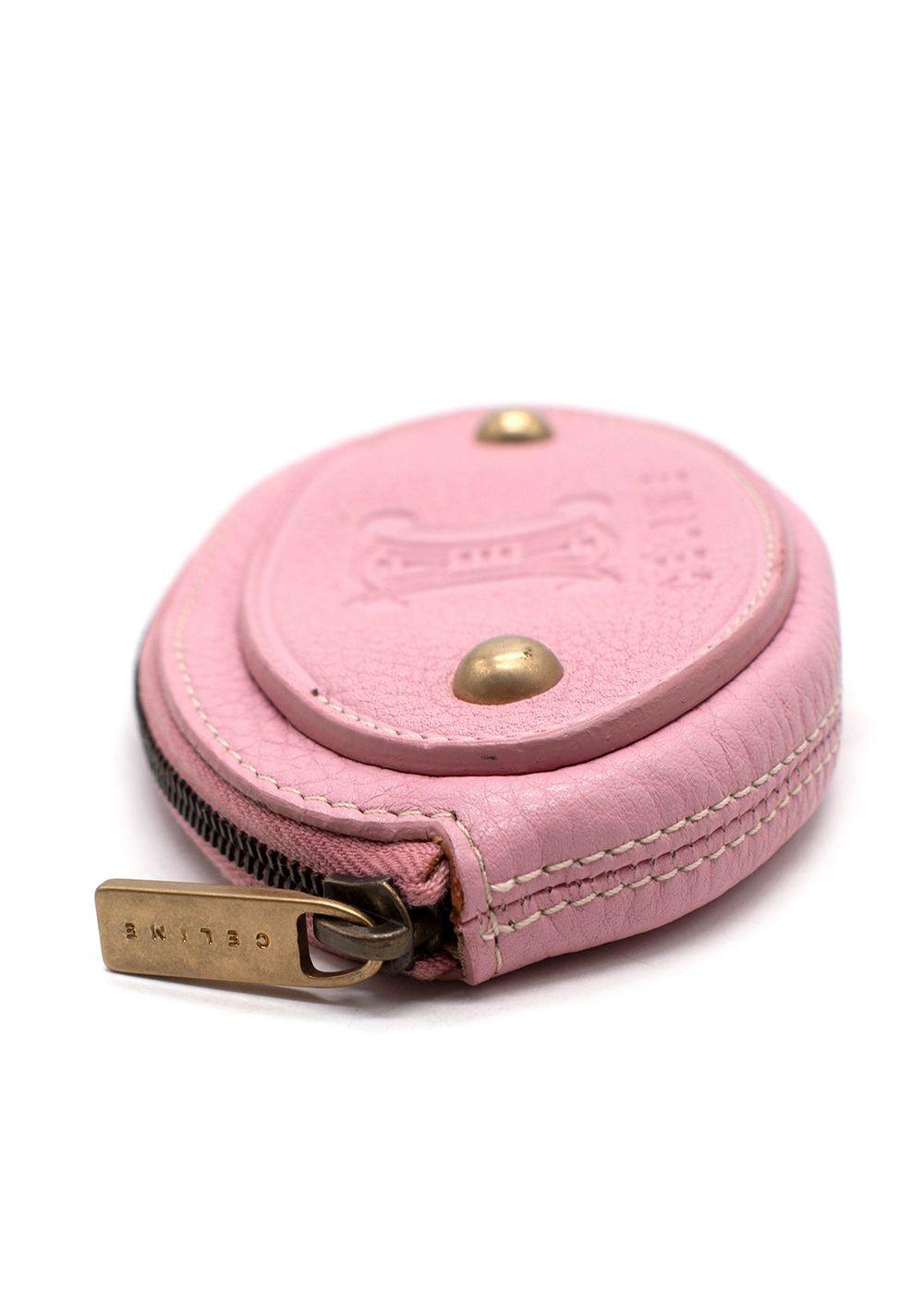 Celine Pink Logo Coin Purse