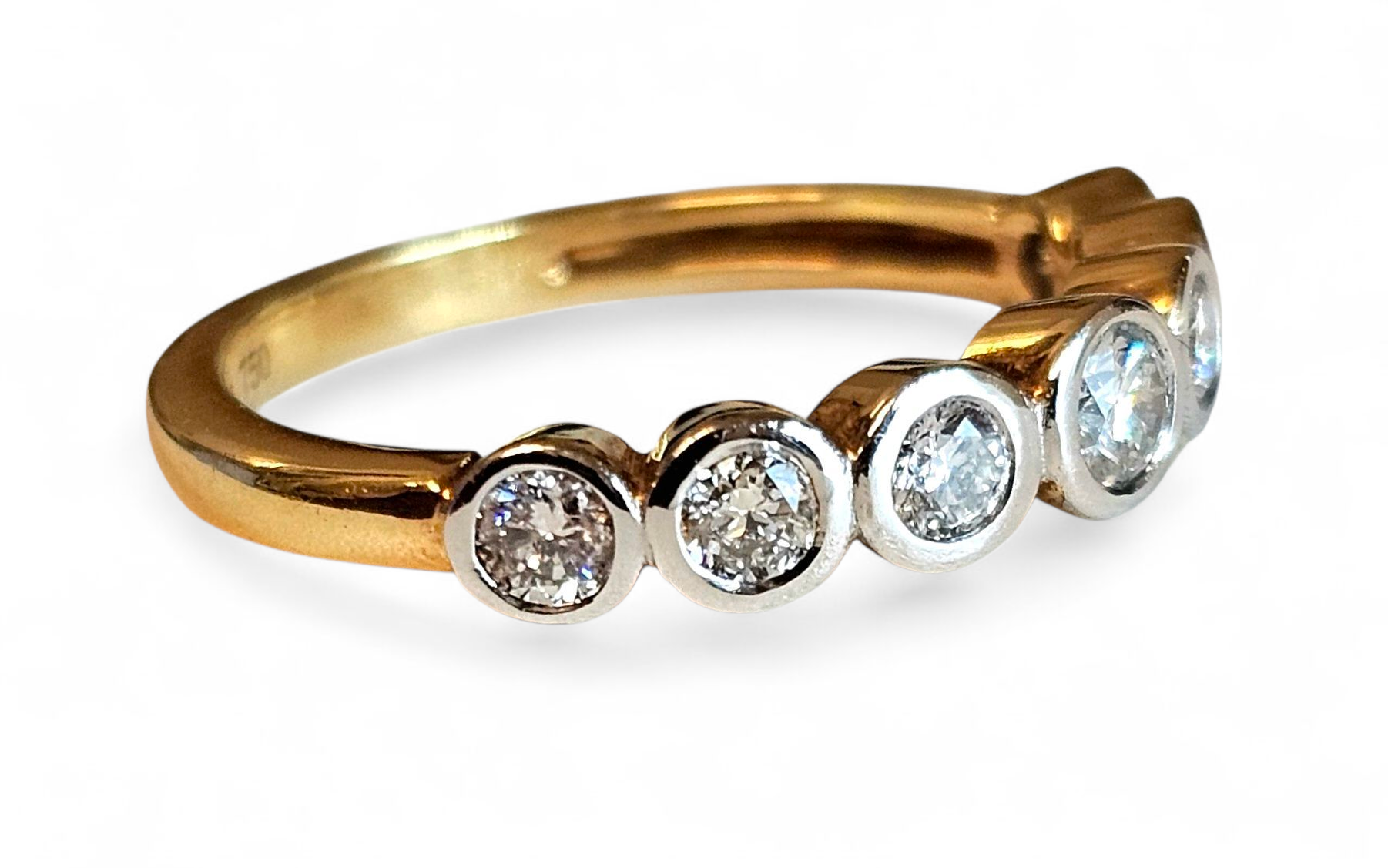 Bespoke 18Ct Gold 5 Stone Diamond Ring