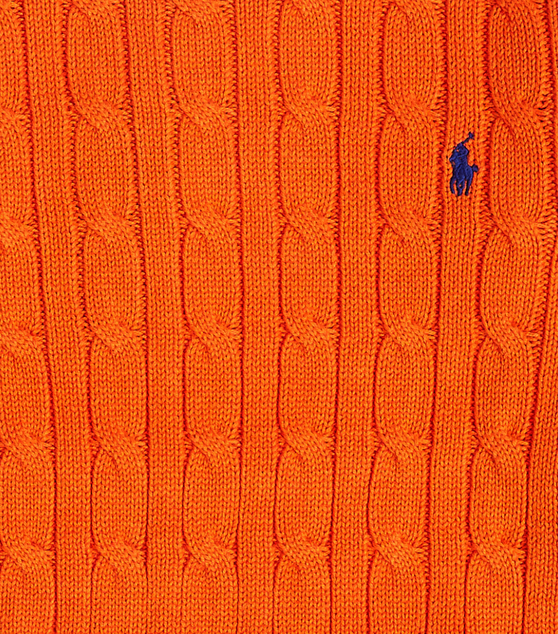 Polo Ralph Lauren Kids  Orange Cable Knit Jumper