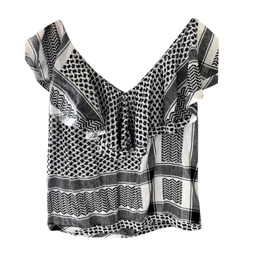 Cecilie Copenhagen Black & White Cotton Top