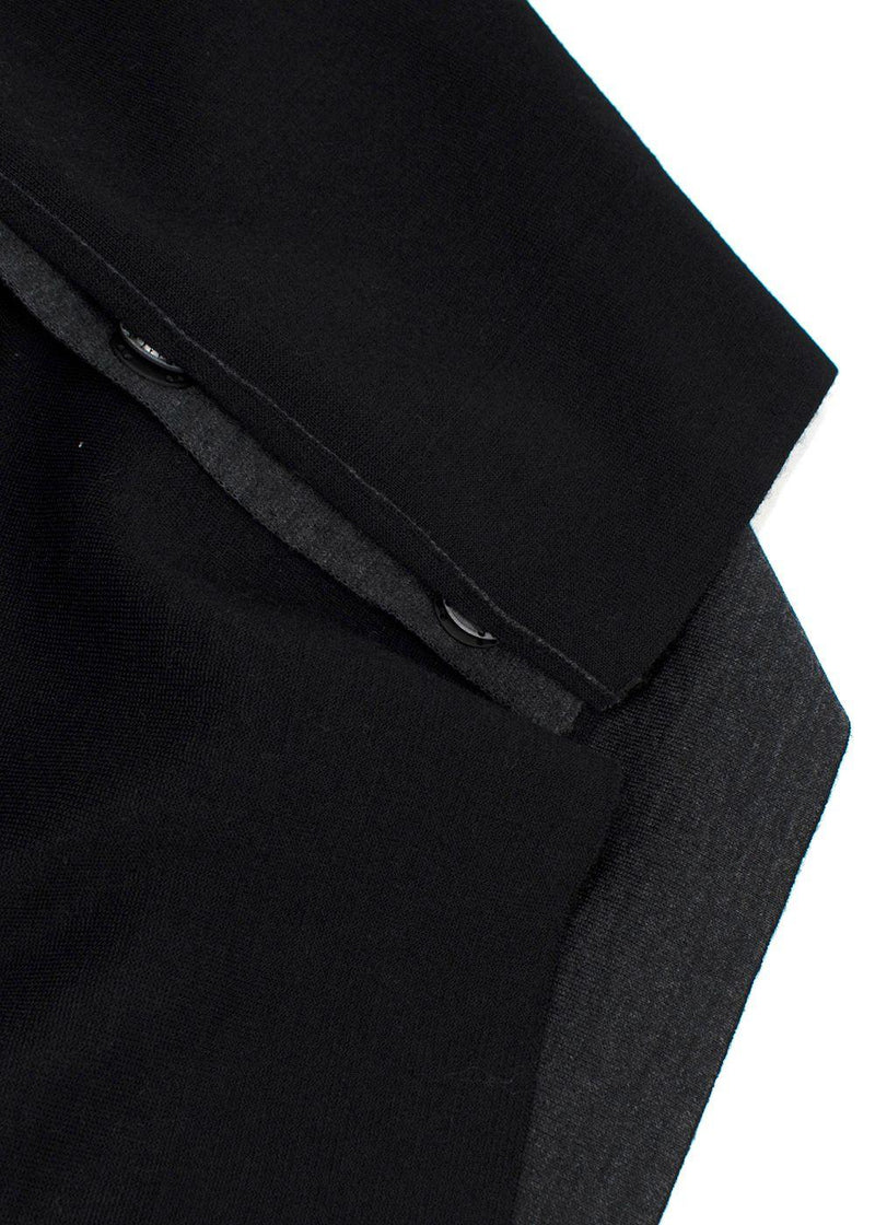 Fendi Black Knit Cardigan with Monogram Interior