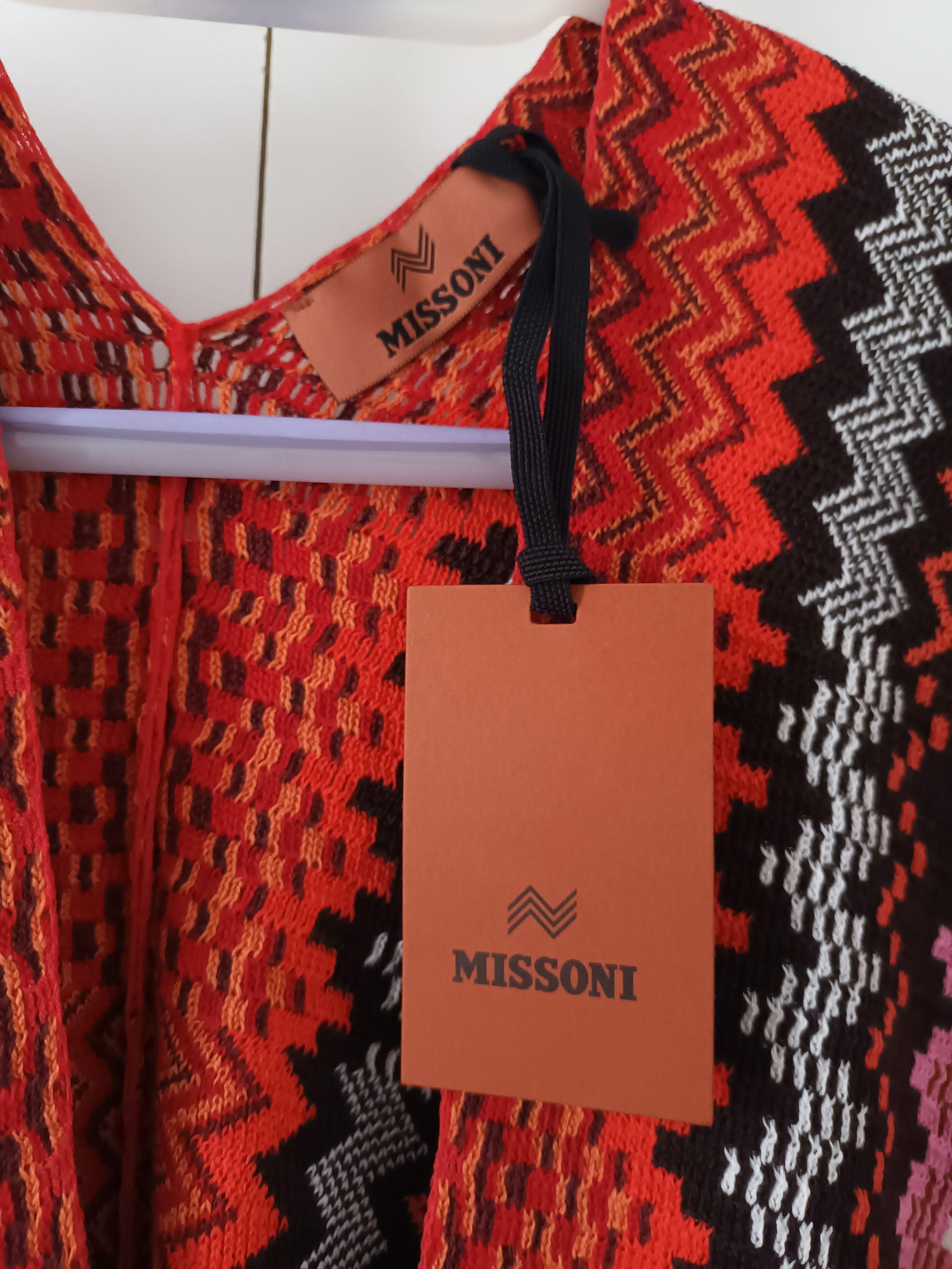 Missoni Multicoloured Wool Blend Poncho