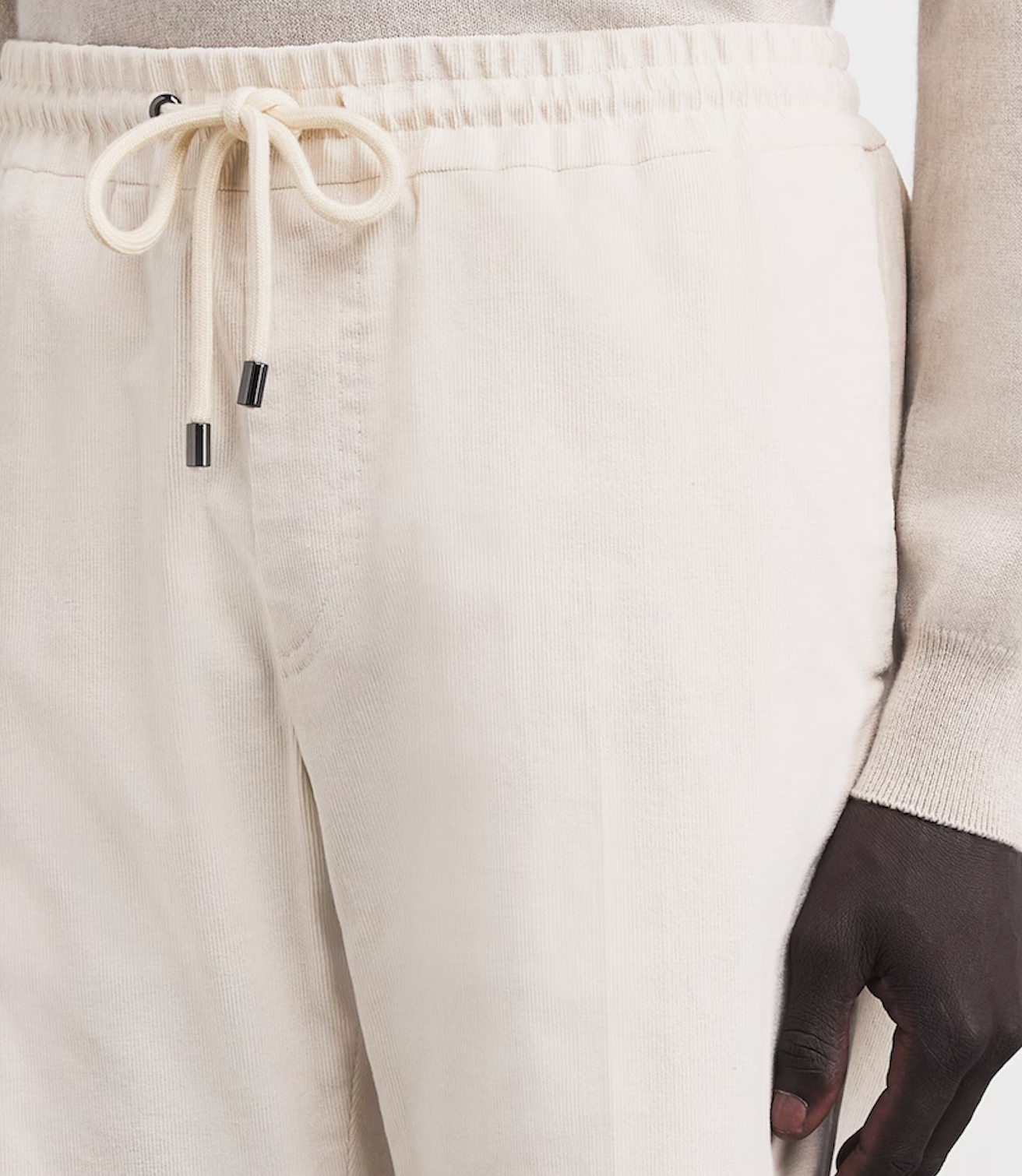 Pal Zileri Corduroy Drawstring Trousers