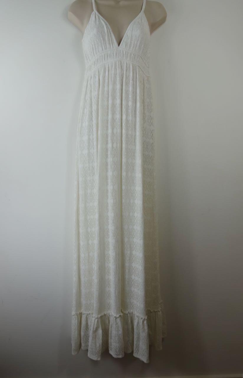 Ivory Lace Maxi Dress