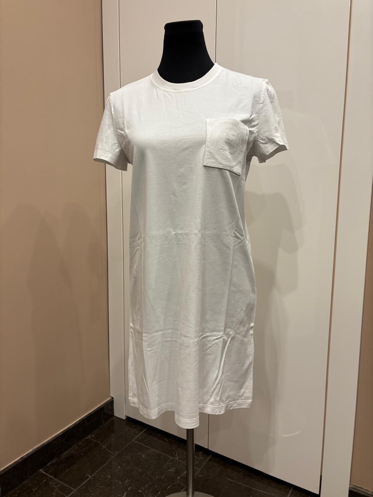 Hermes White Cotton T-Shirt Dress