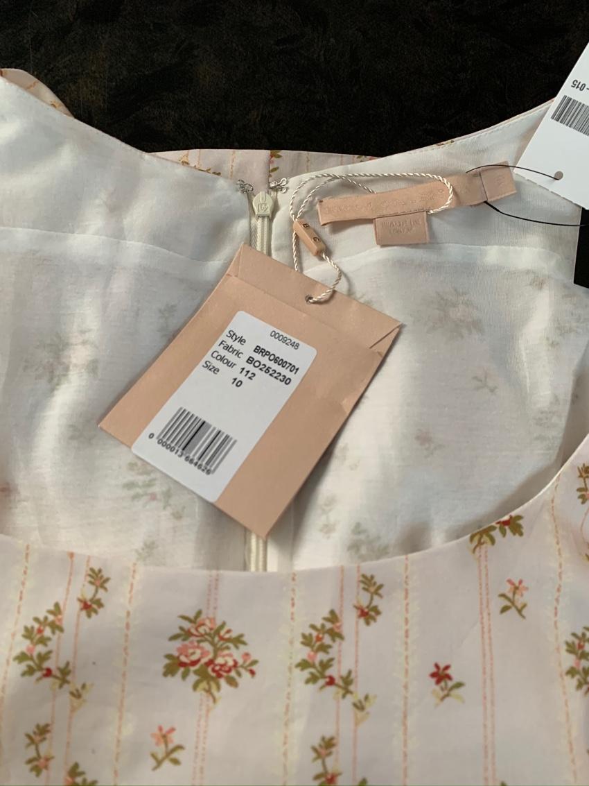 Brock Collection Ivory Floral Print Blouse