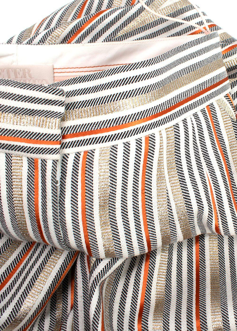 Peter Pilotto Metallic Striped Culottes