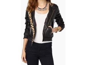 Juicy Couture Leather bomber jacket