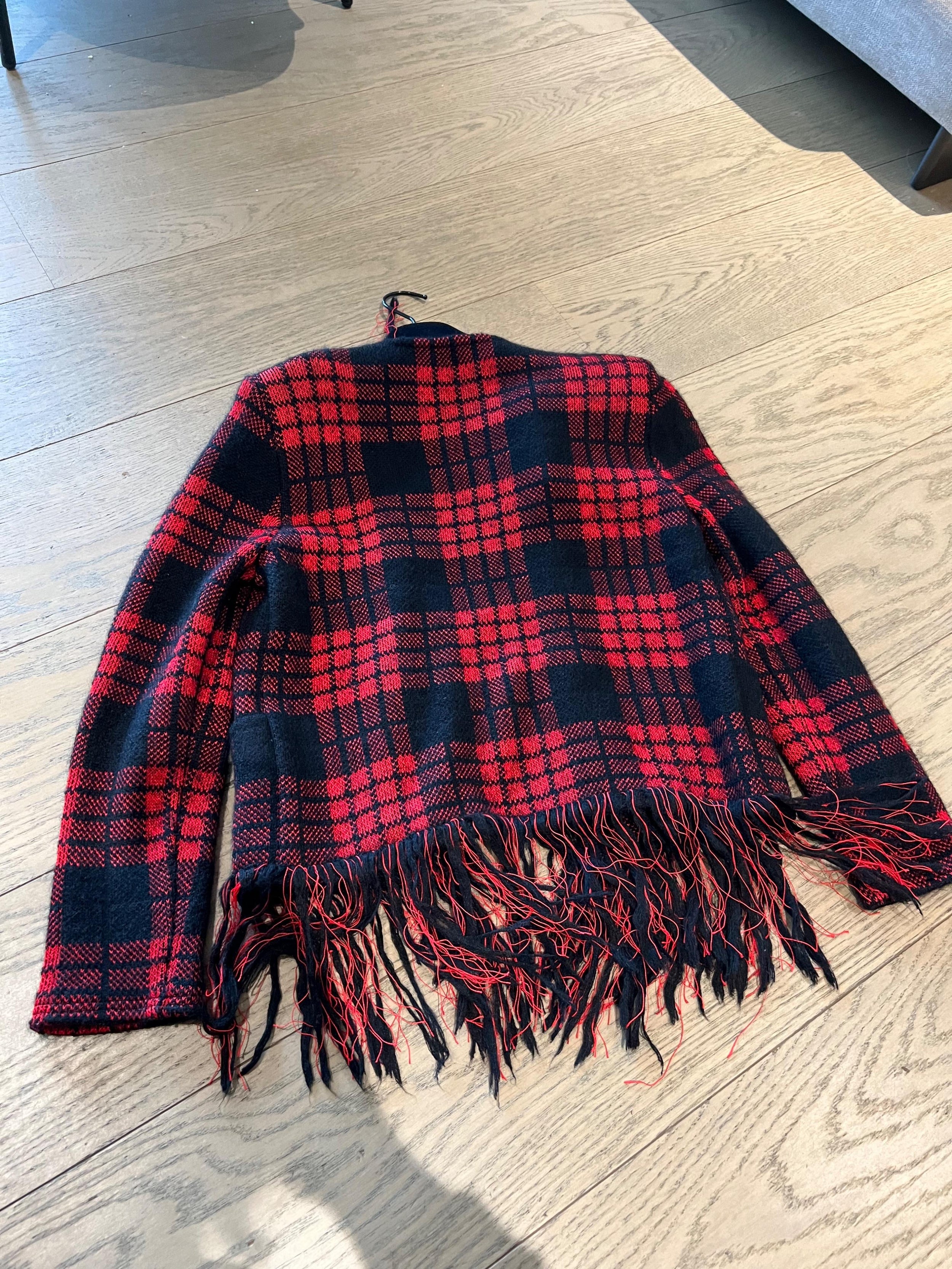 Red & Black Plaid Skirt & Jacket