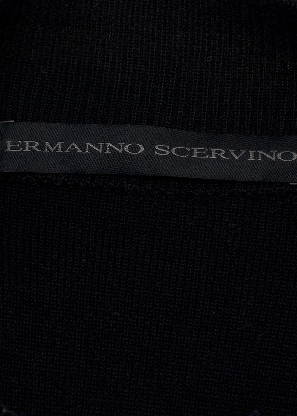Ermanno Scervino Navy and Red Longline Jacket
