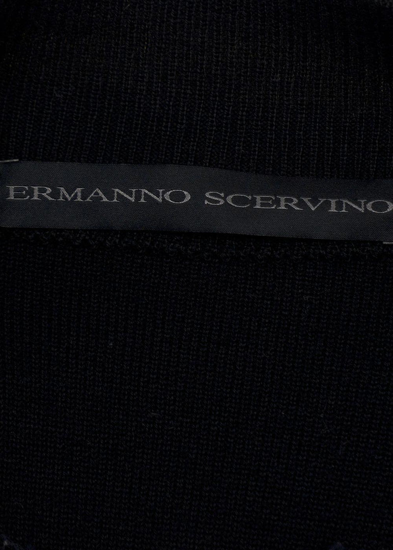 Ermanno Scervino Navy and Red Longline Jacket