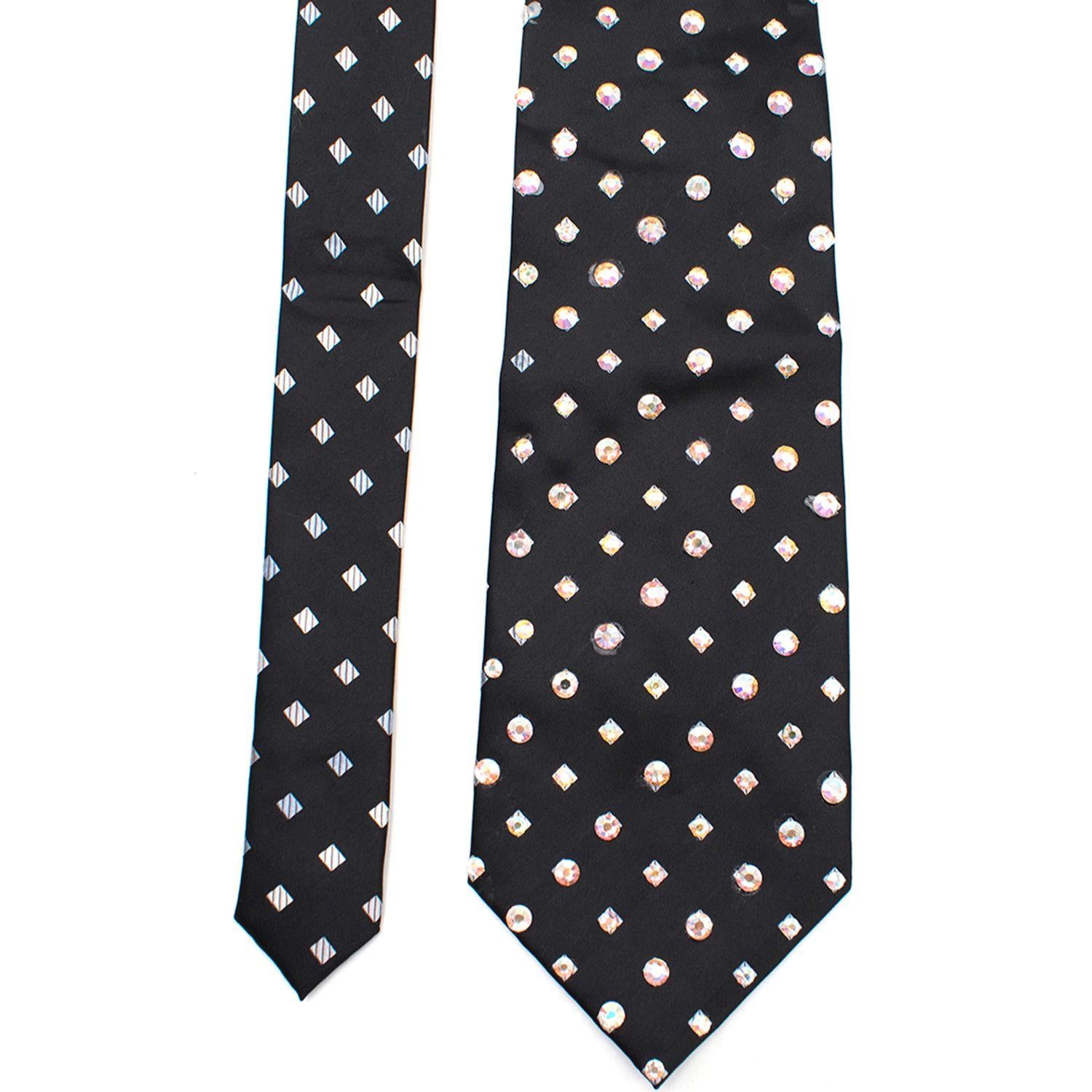 Milan Collection Crystal Embellished Tie