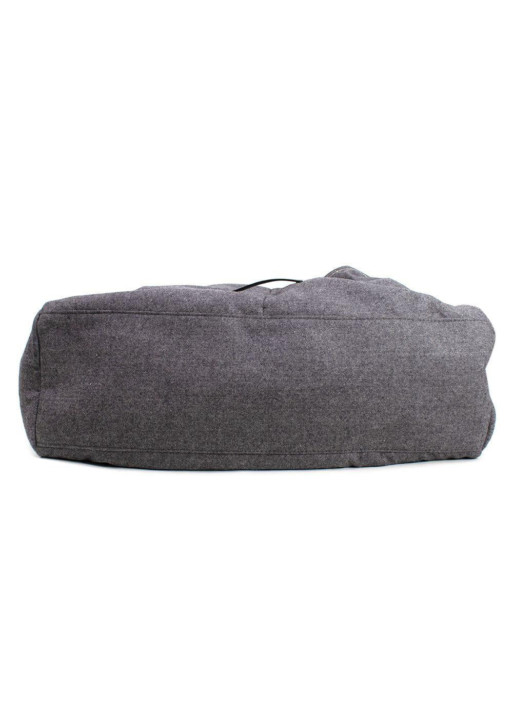 Brunello Cucinelli Grey Fabric Duffle Bag