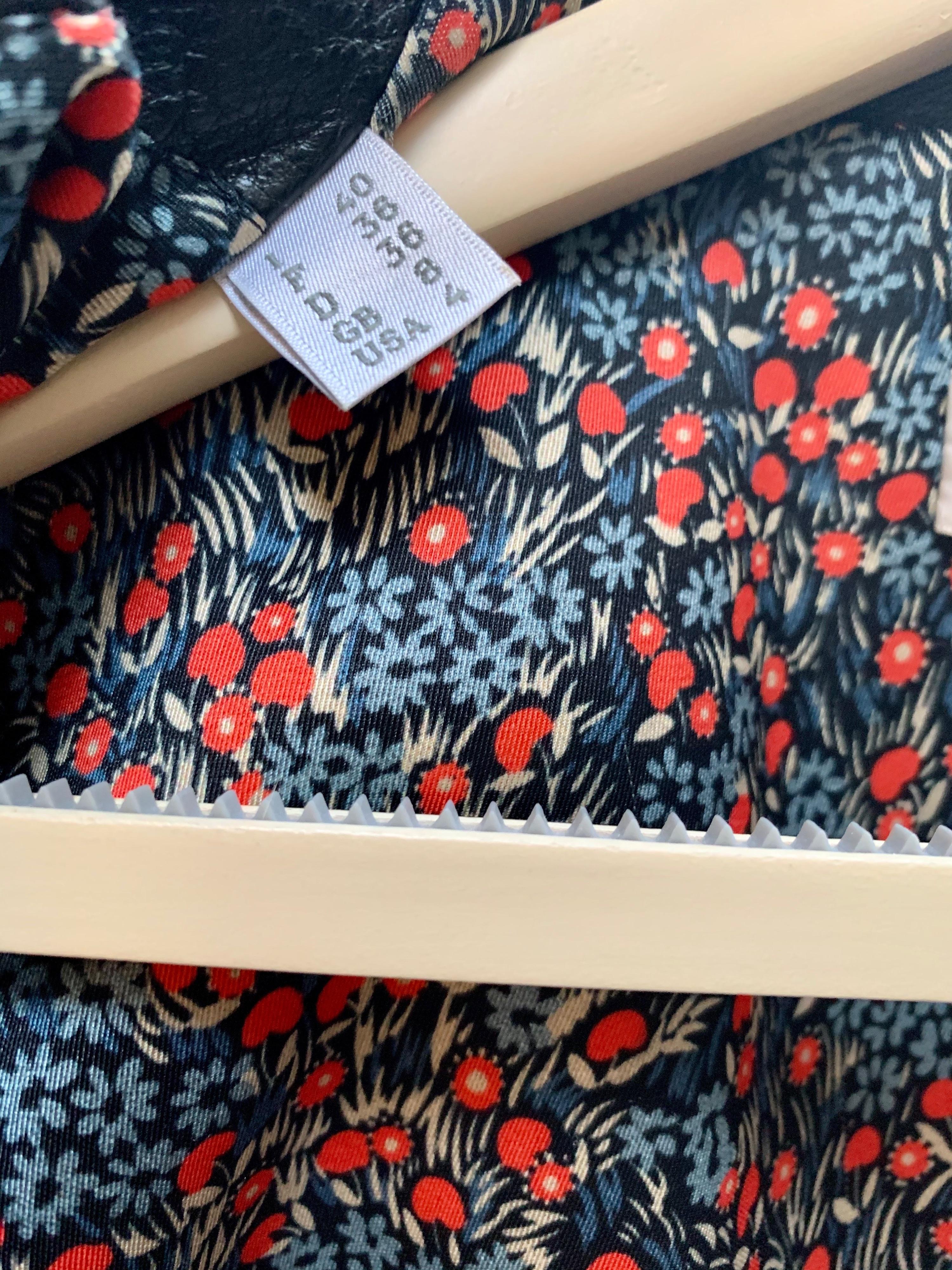 Black leather biker jacket