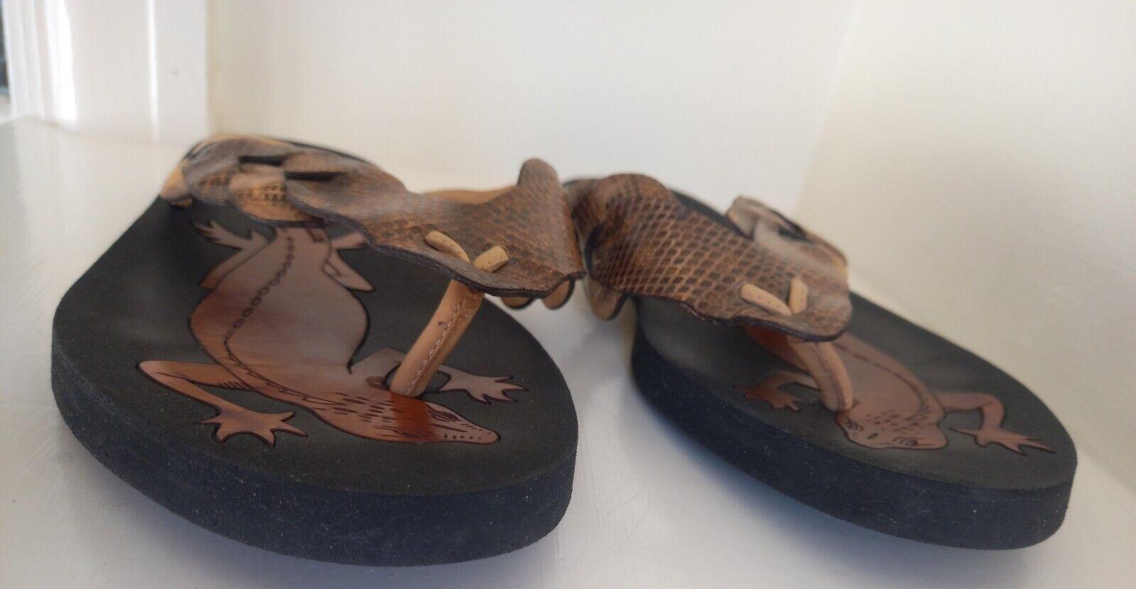 Karung Snakeskin Thong Sandals