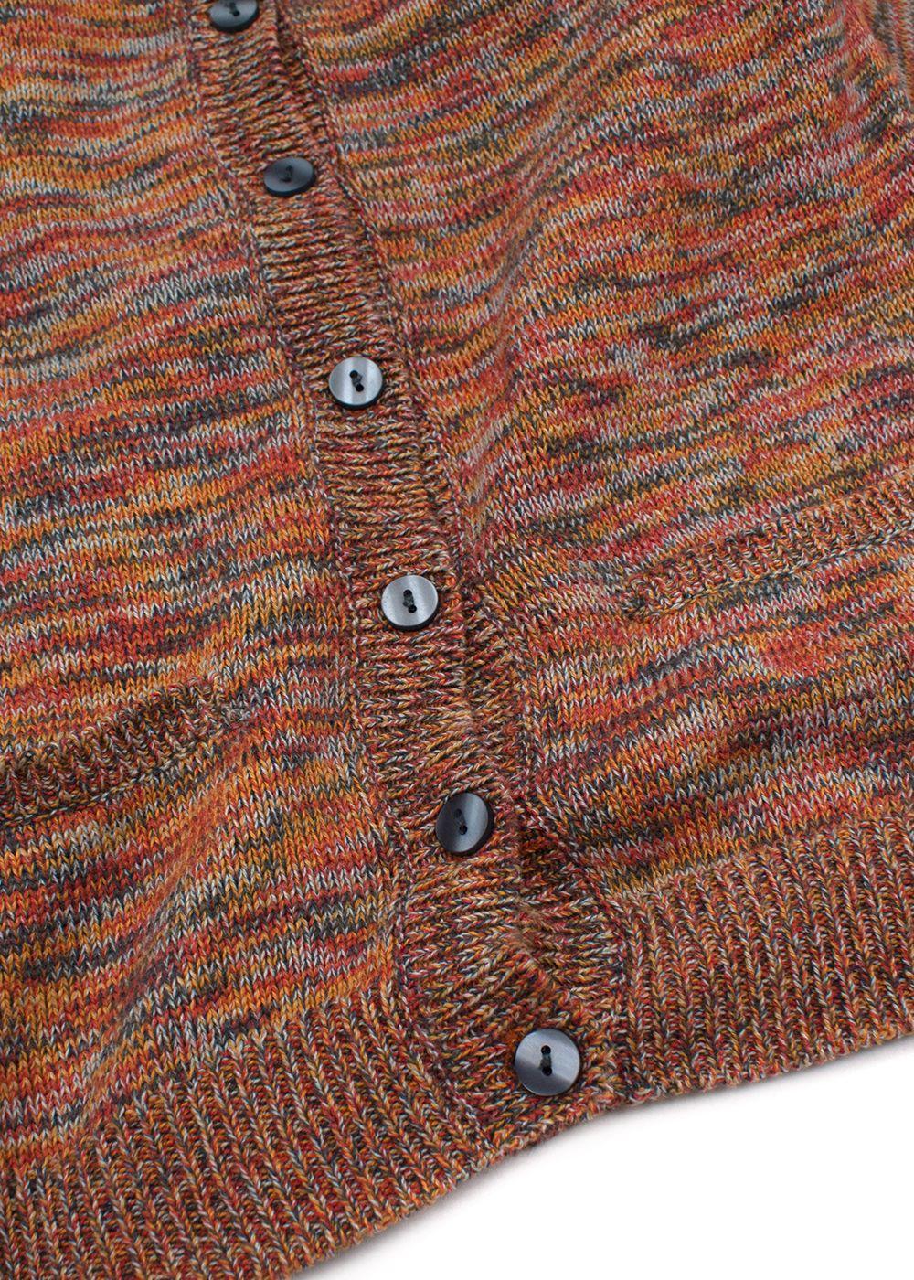 C de C Kids 8A Orange Knit Cardigan