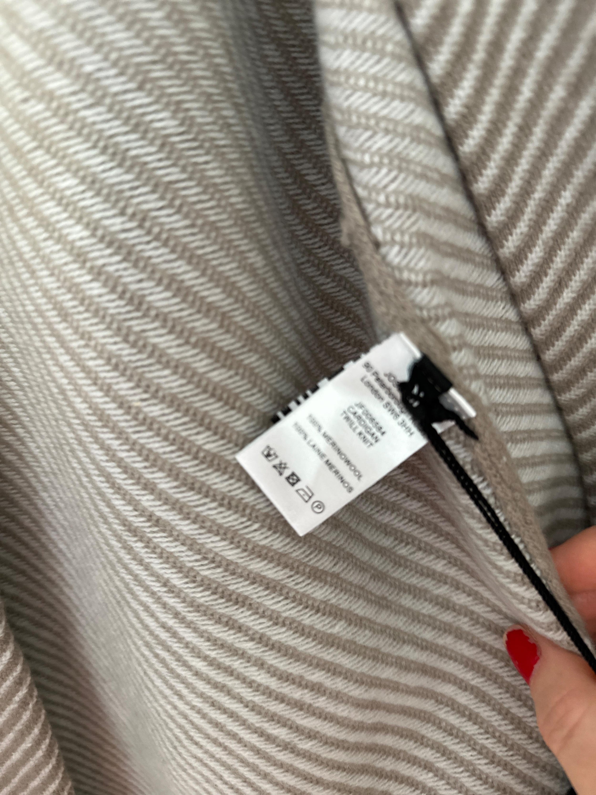 Beige Wool Tie Belt Cardigan