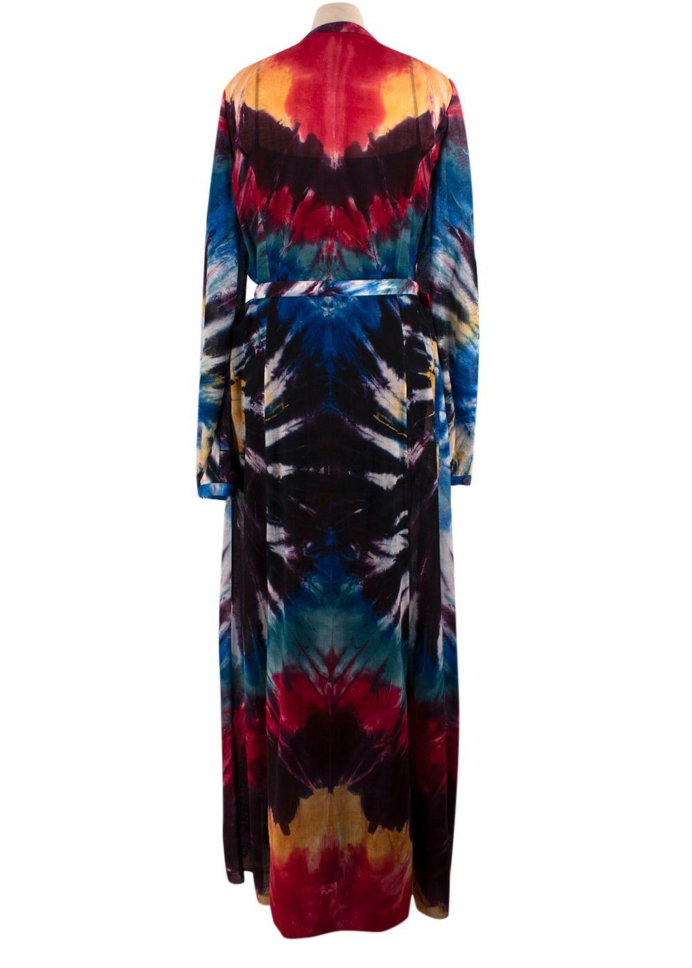 Gabriela Hearst Multicoloured Tie Dye Maxi Dress