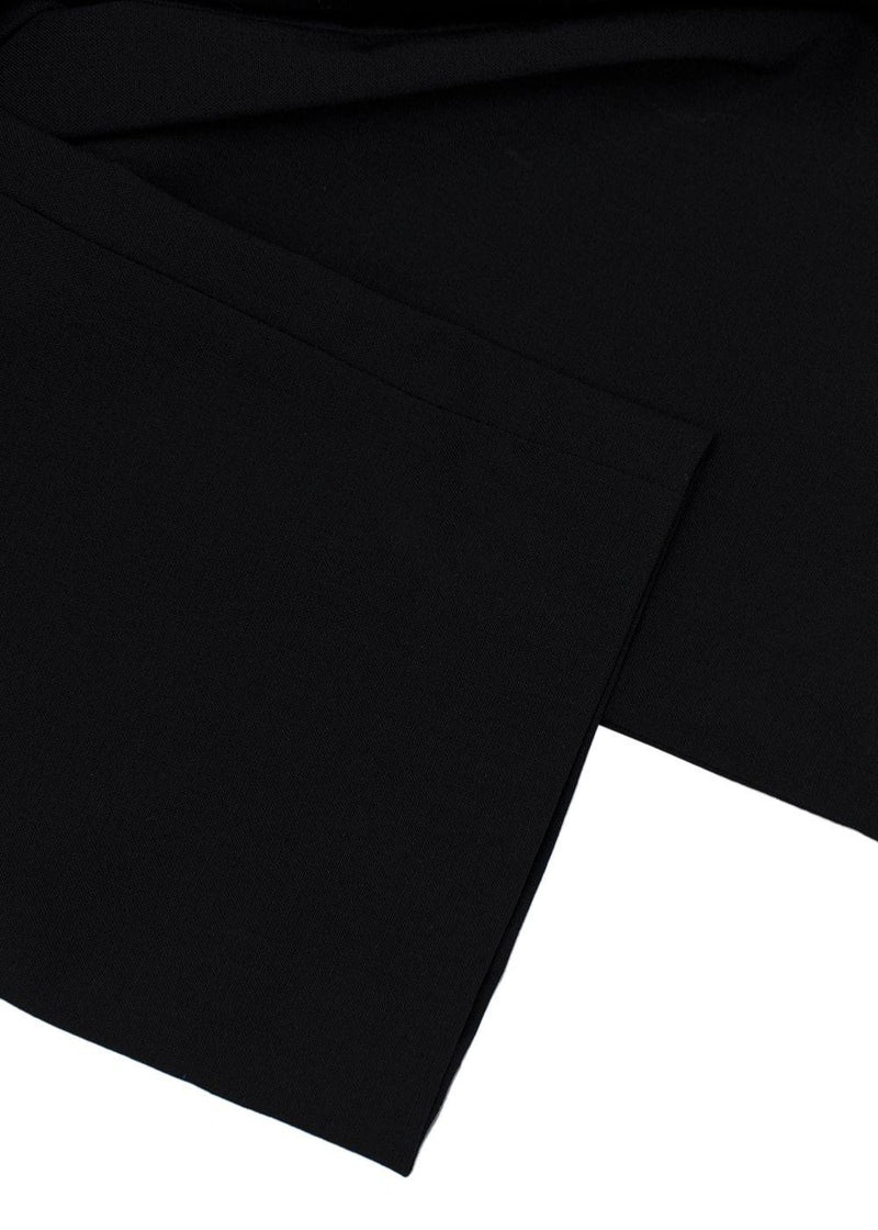 The Row Black Straight Leg Tailored Trousers