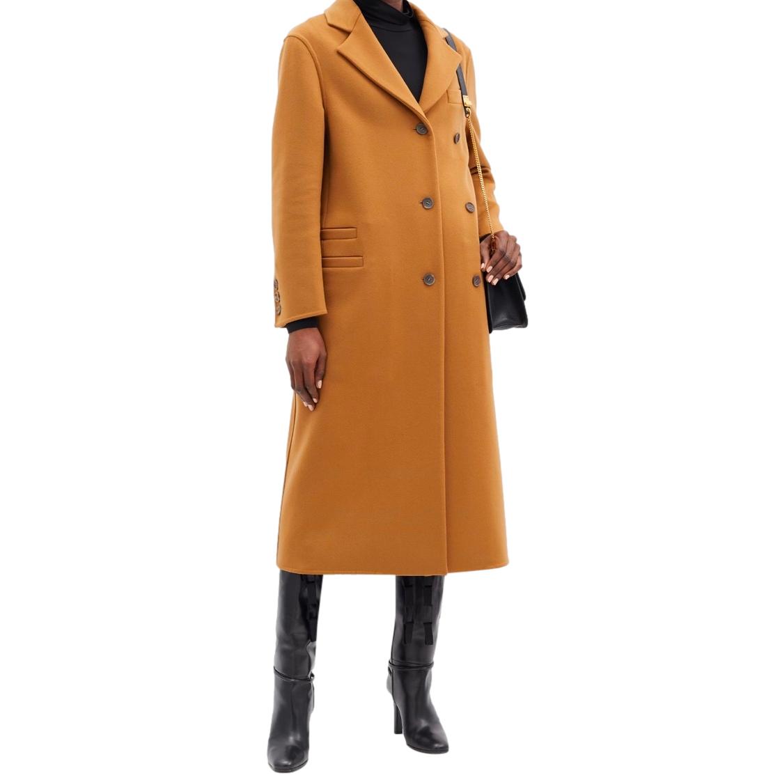 Salvatore Ferragamo cashmere blend buttoned midi coat