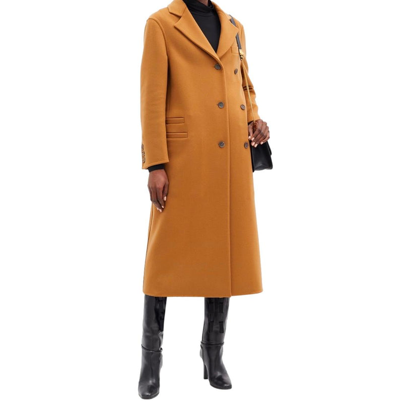 Salvatore Ferragamo cashmere blend buttoned midi coat