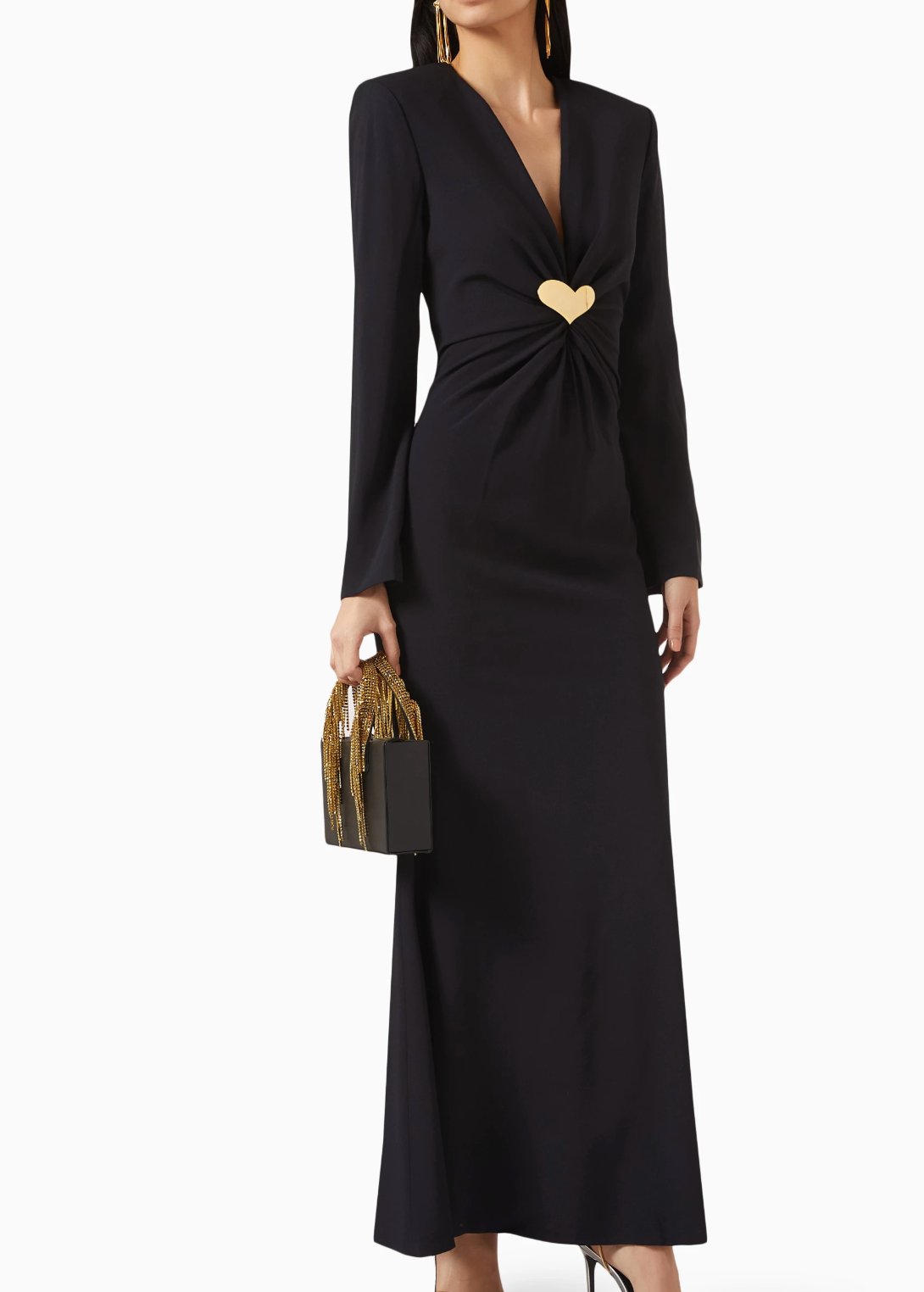 Rowen Rose Heart Jewel Maxi Dress