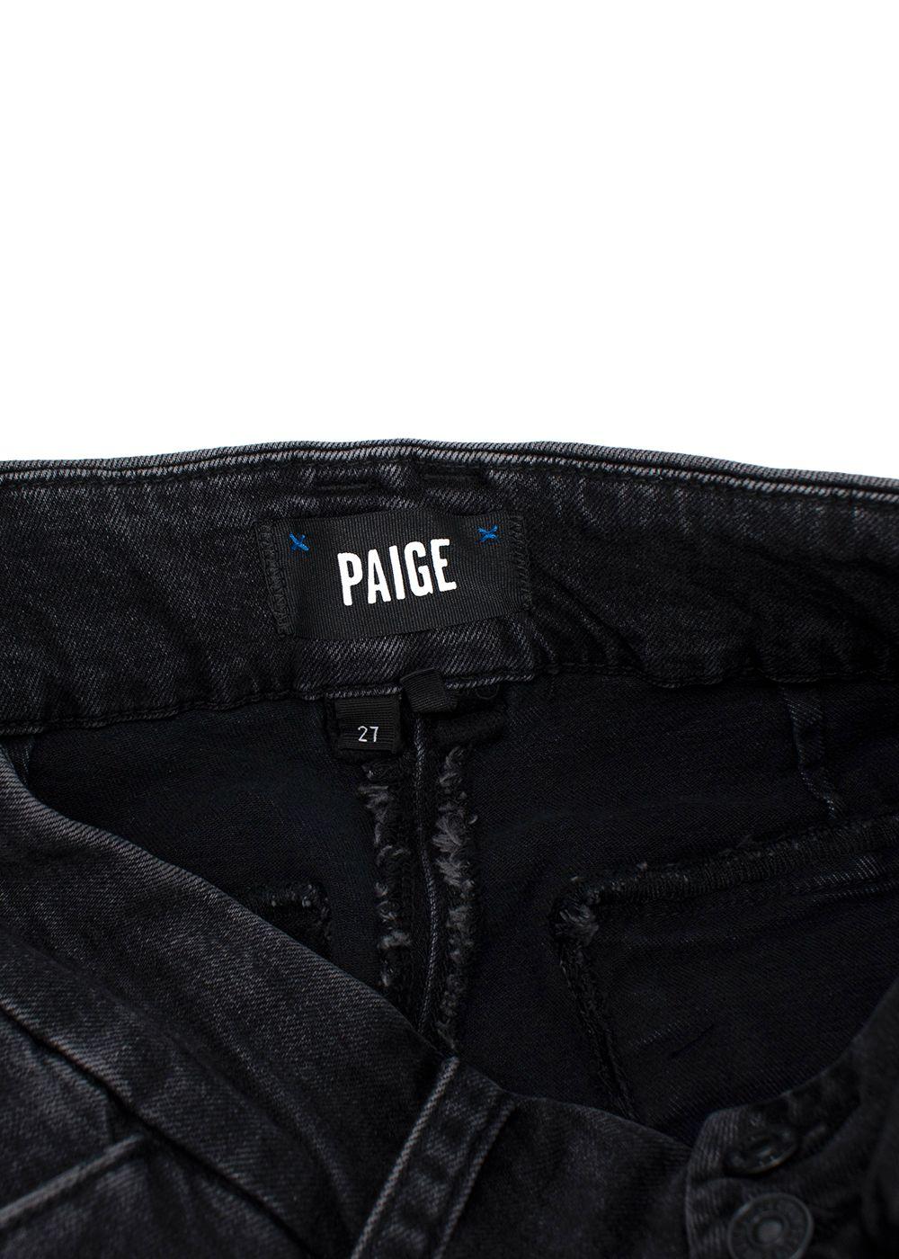 Paige Grey Dion High Rise Flared Cargo Jeans