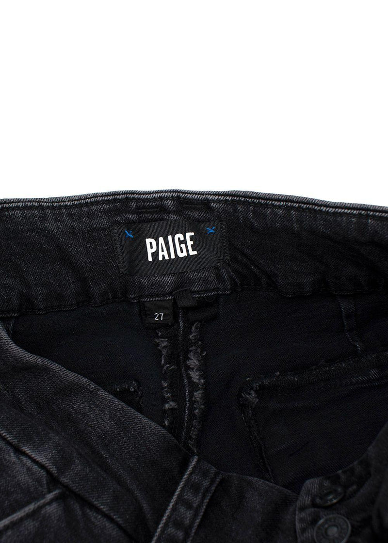 Paige Grey Dion High Rise Flared Cargo Jeans