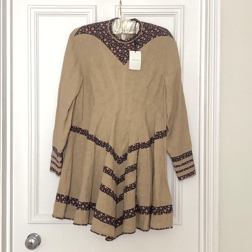 Isabel Marant Beige Melissande Dress