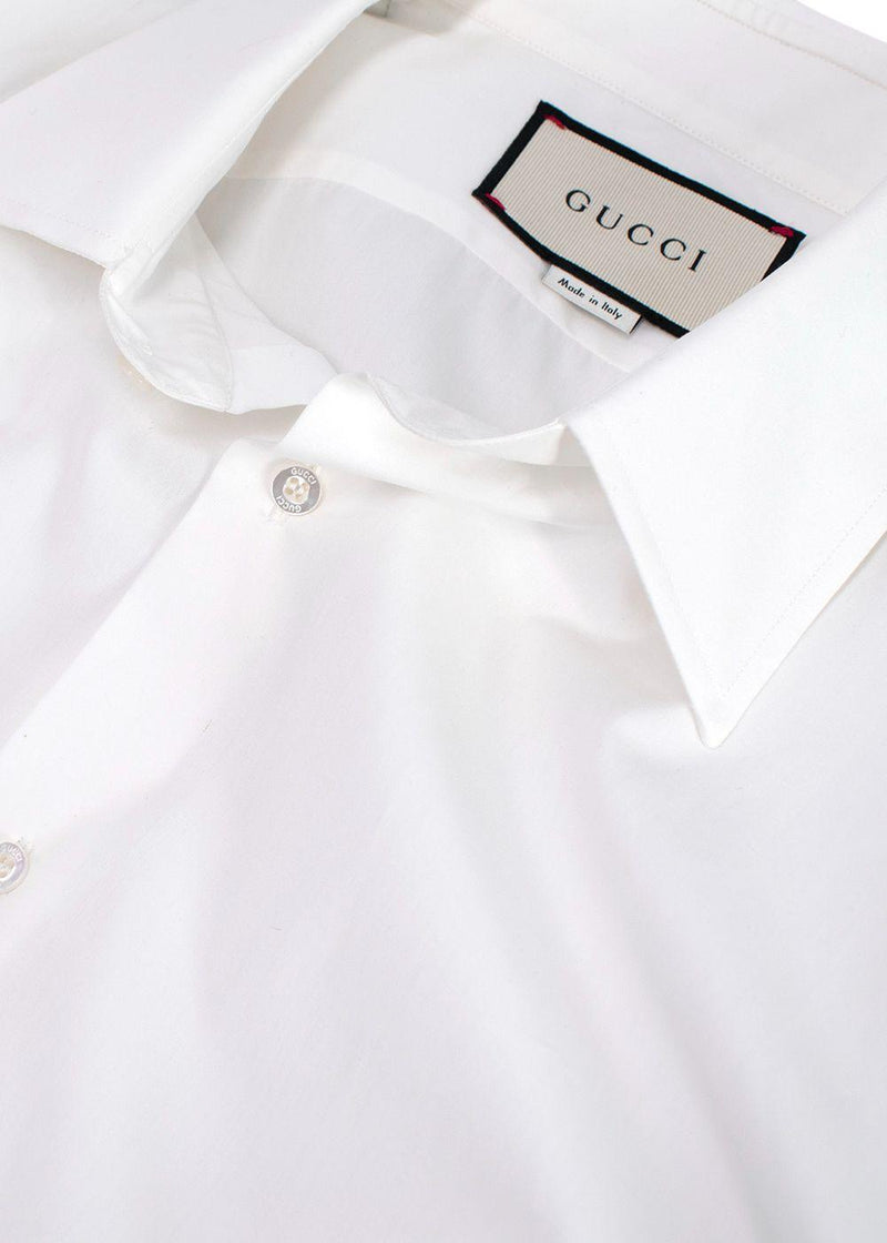 Gucci White Poplin Shirt