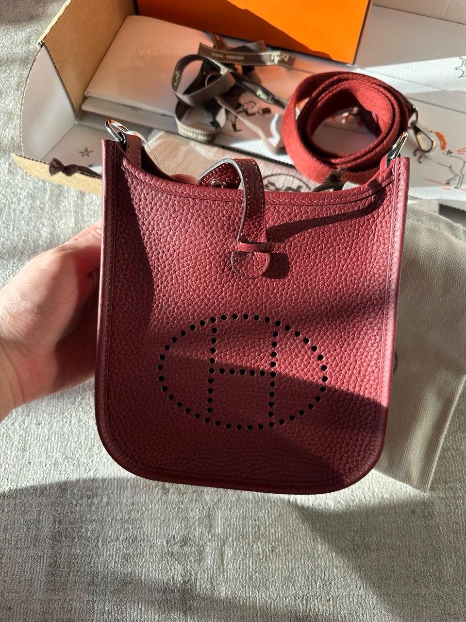 Hermès Rouge H Évelyne 16 (TPM) Palladium Hardware