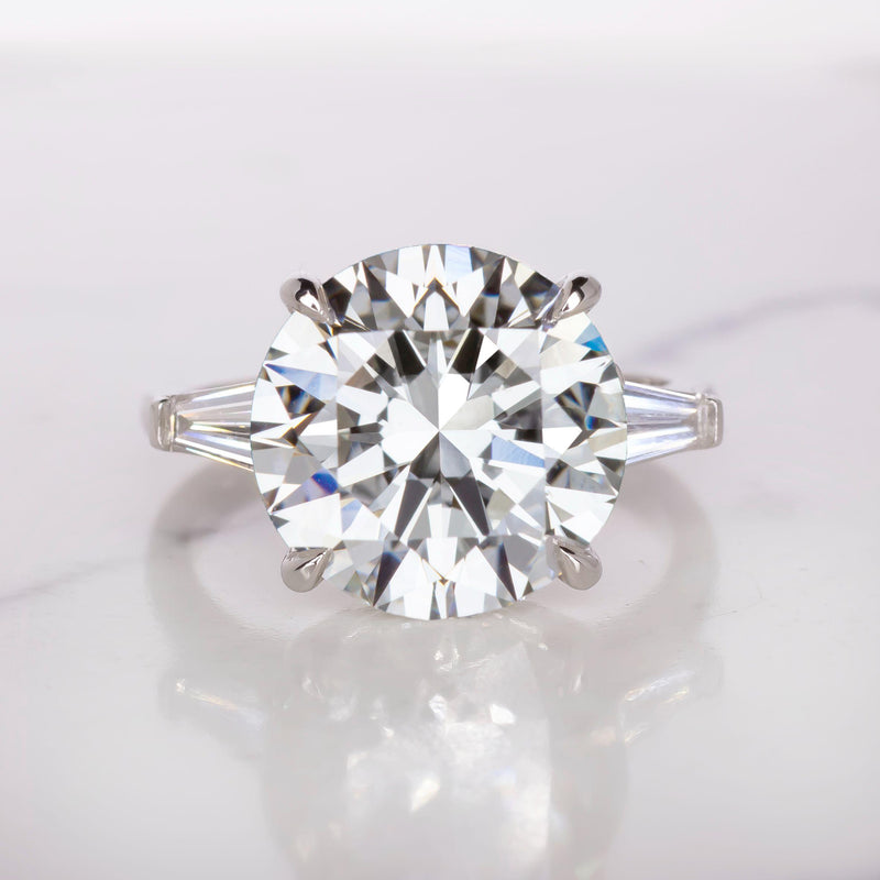 Verde 5ct IGI Lab-grown Round Cut VS2 Diamond Ring