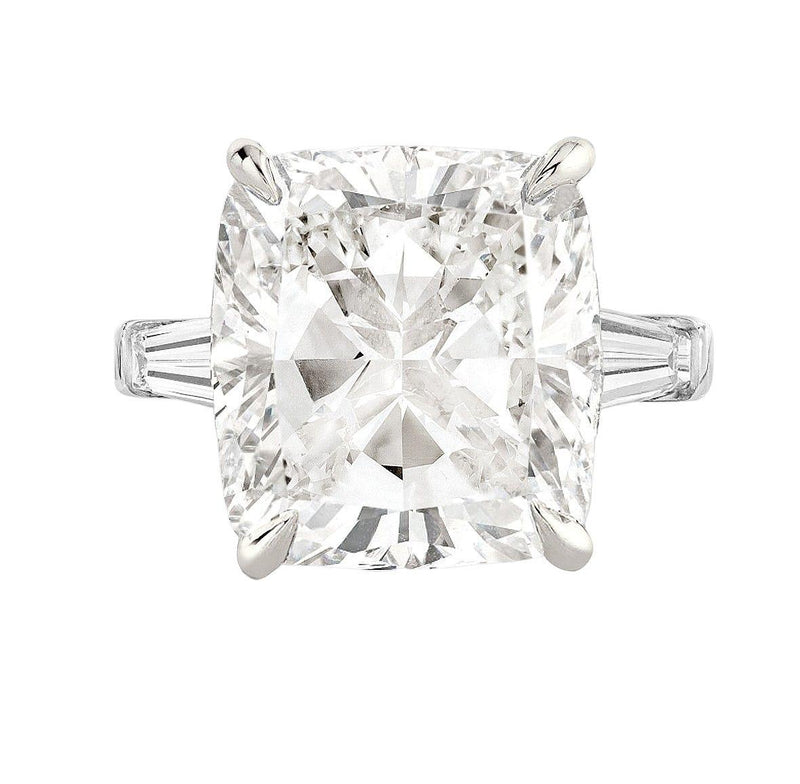 Verde 4ct IGI Certified Lab Grown Cushion Cut Diamond Ring