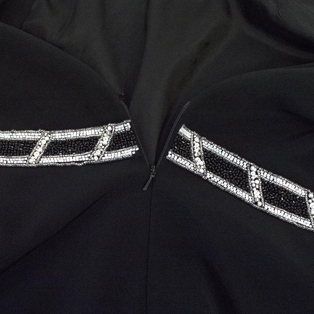 Bob Mackie Black Beaded Long Dress