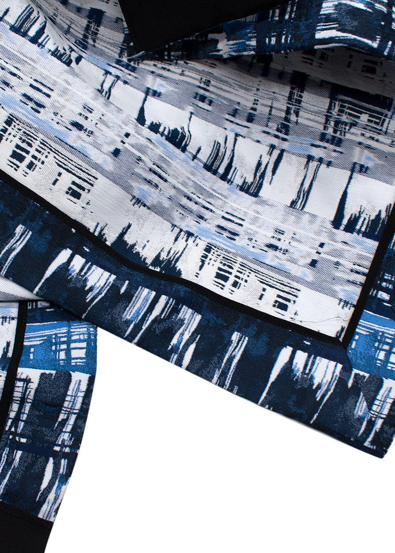 Oscar de la Renta Printed Midi Length Dress