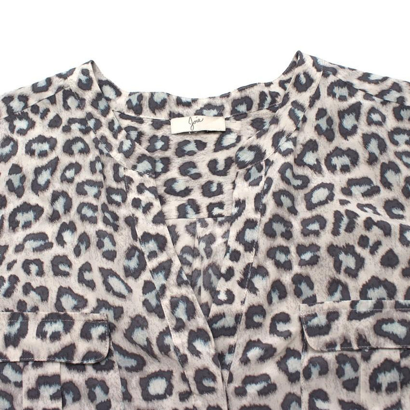 Joie Leopard Print Blouse