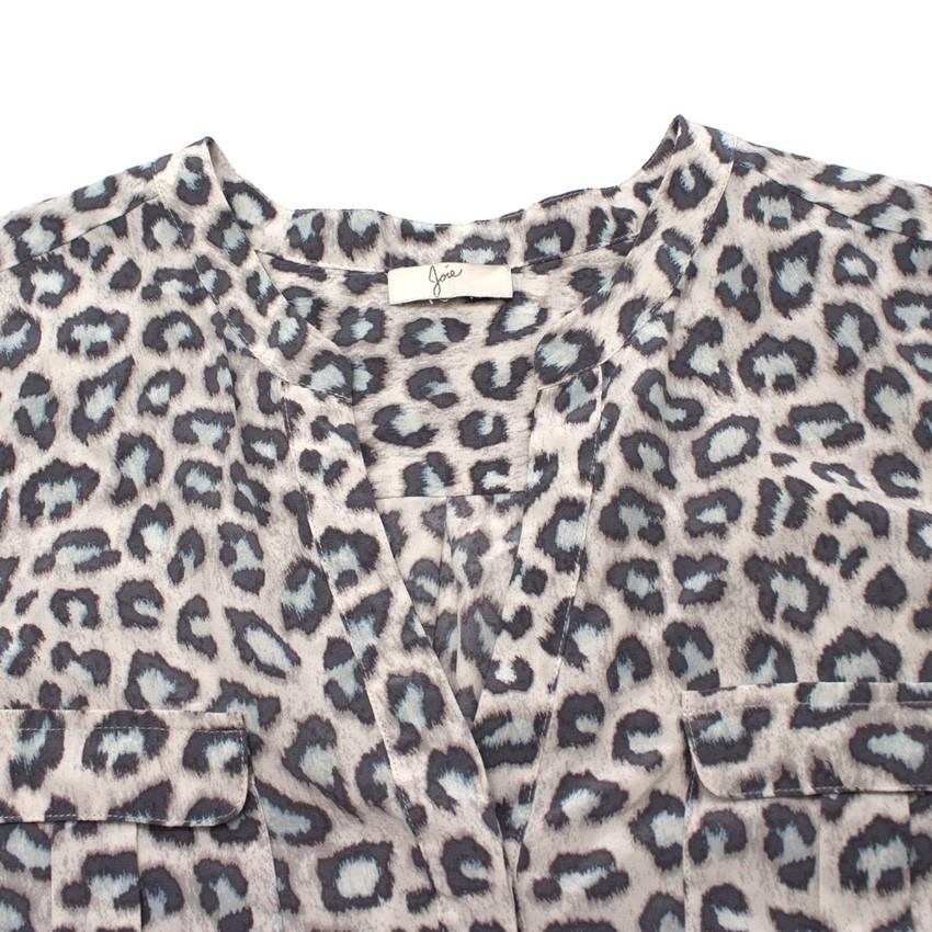 Joie Leopard Print Blouse