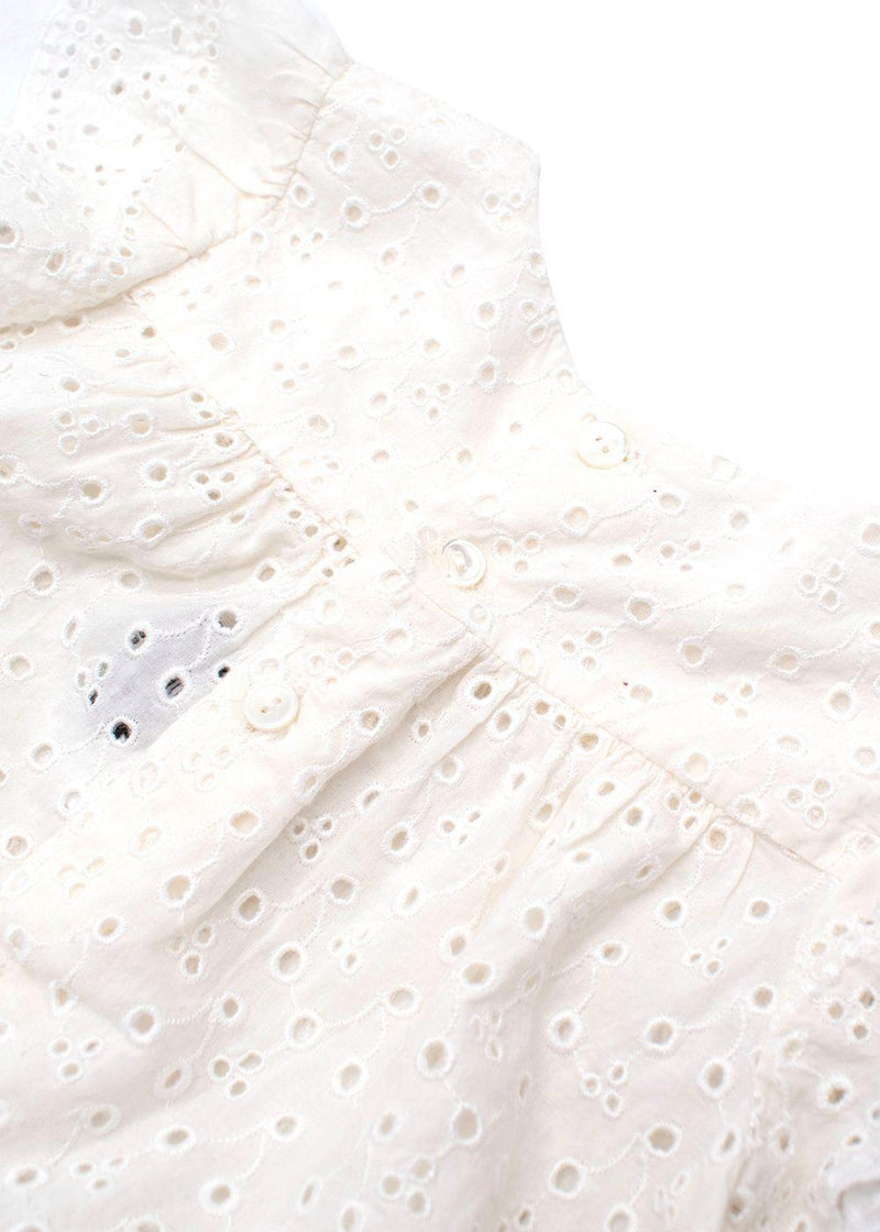 Bonpoint Kids White Lace Blouse