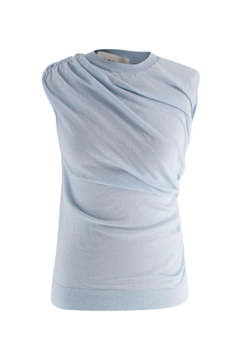 Tove Soft Blue Wool 'Vita' Sleeveless Knit