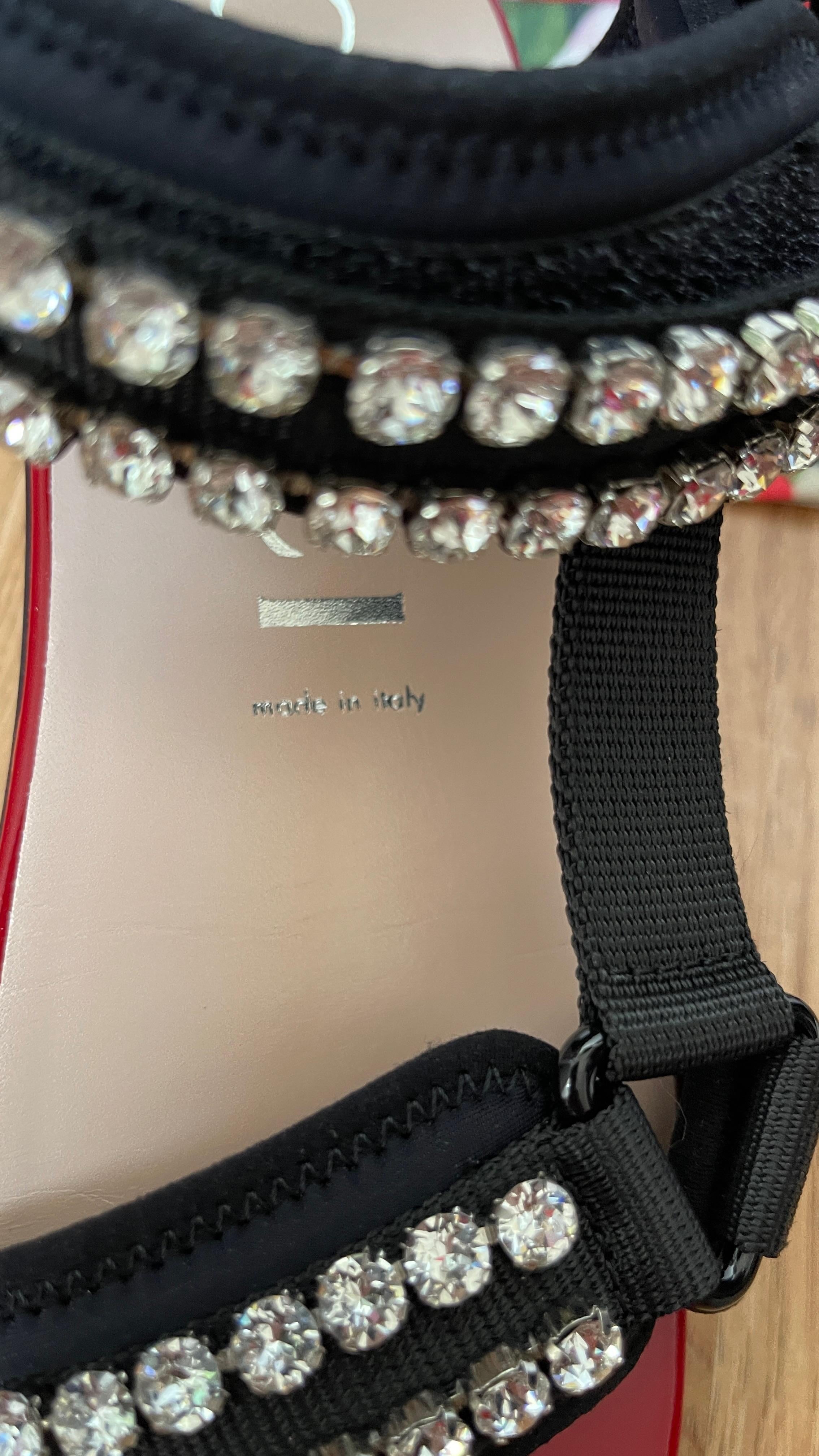 Crystal Embellished Sport Strap Sandals