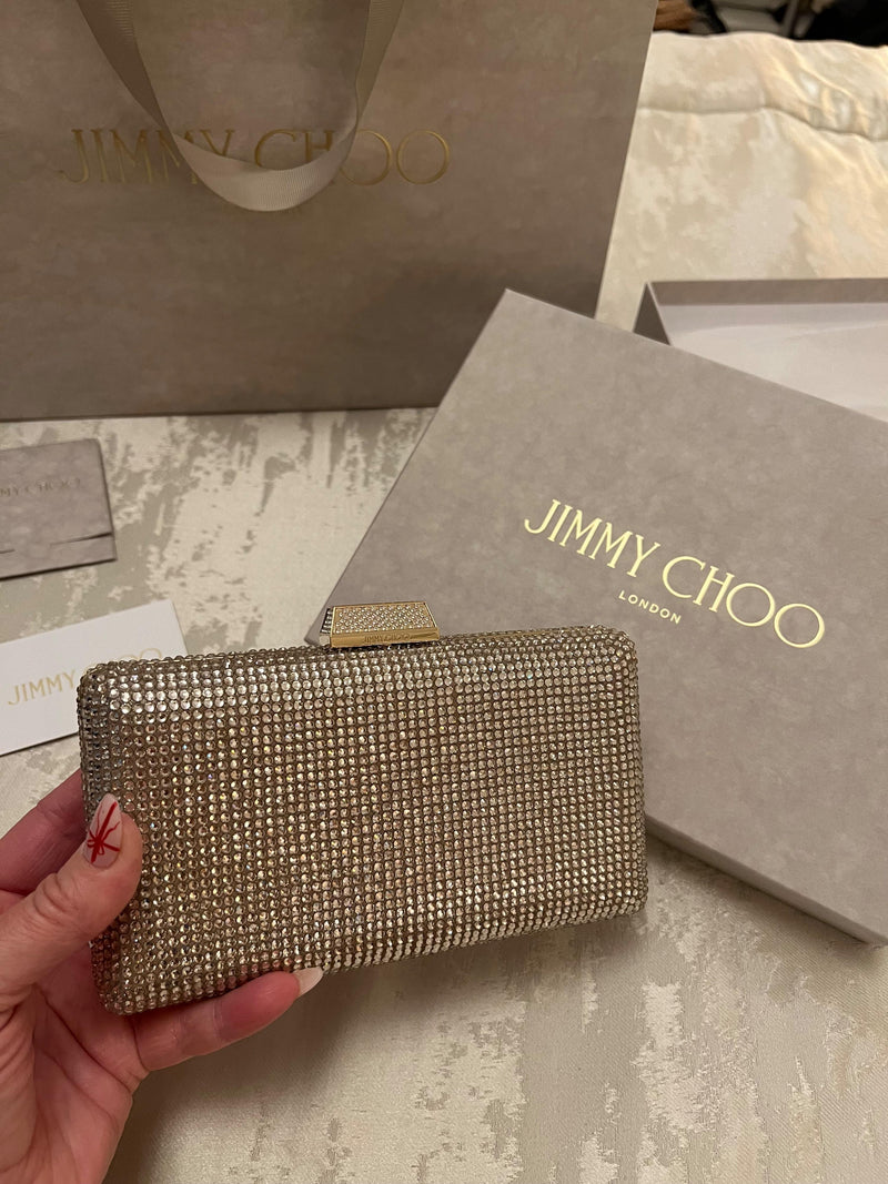 Jimmy Choo Crystal Clemmie Clutch