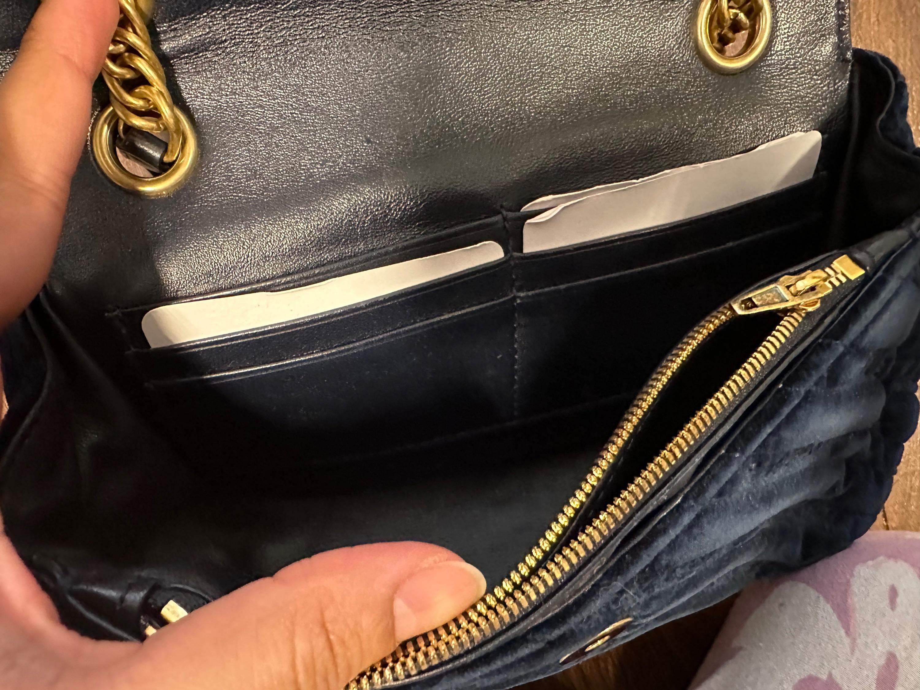 Balenciaga Blue Velvet Matelasse Shoulder Bag