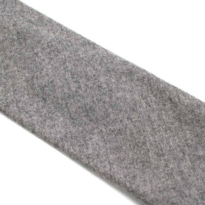 G. Inglese Grey Floral Detail Wool Tie