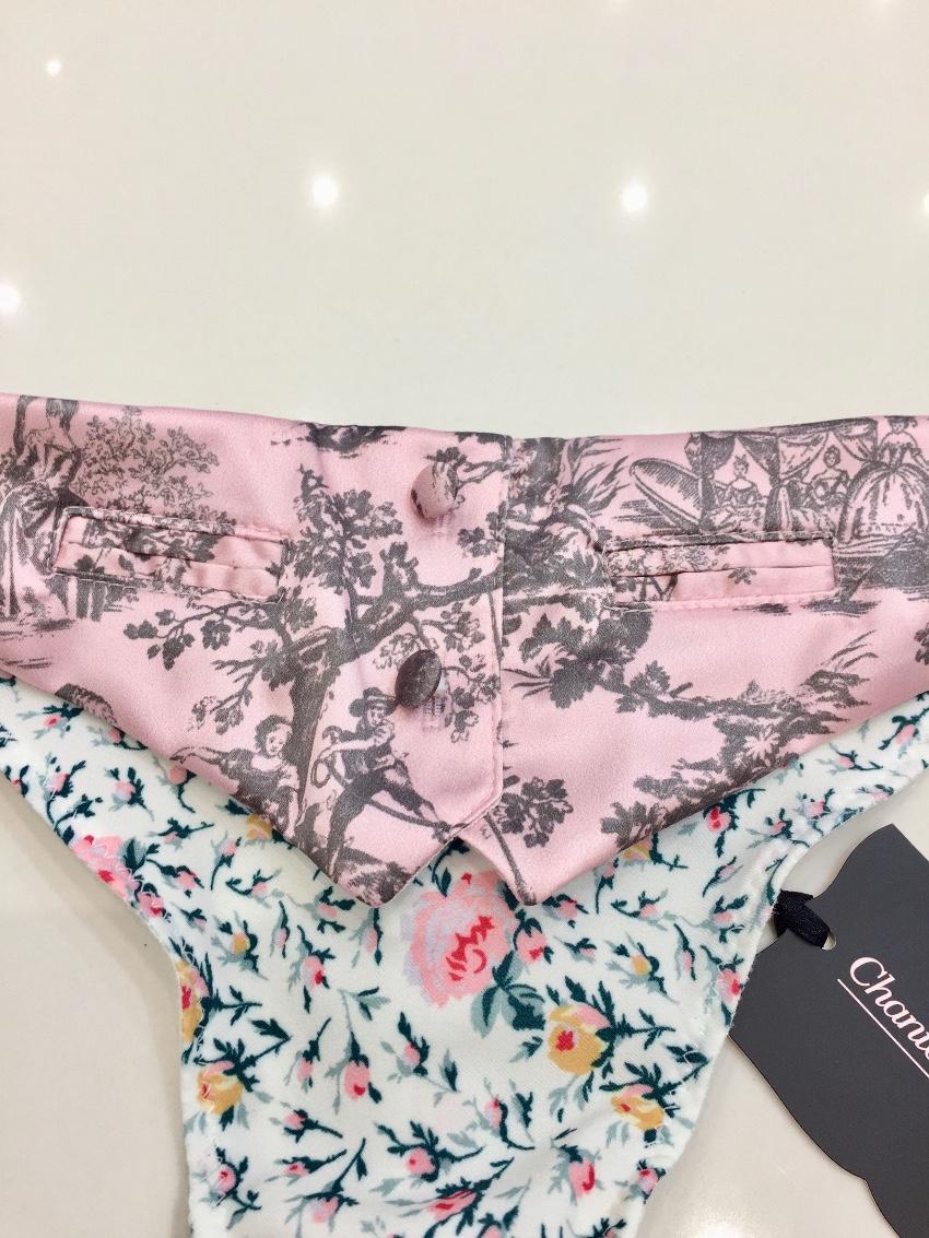 Chantal Thomass Romantic Toile & Flowers Print Pad Bra & Thong Set