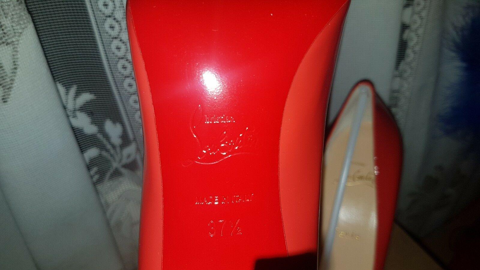 Christian Louboutin Pigalle 100 red patent leather pumps