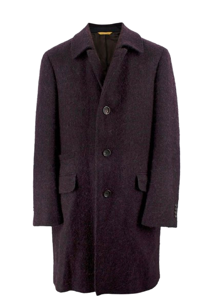 Canali Aubergine Kei Coat