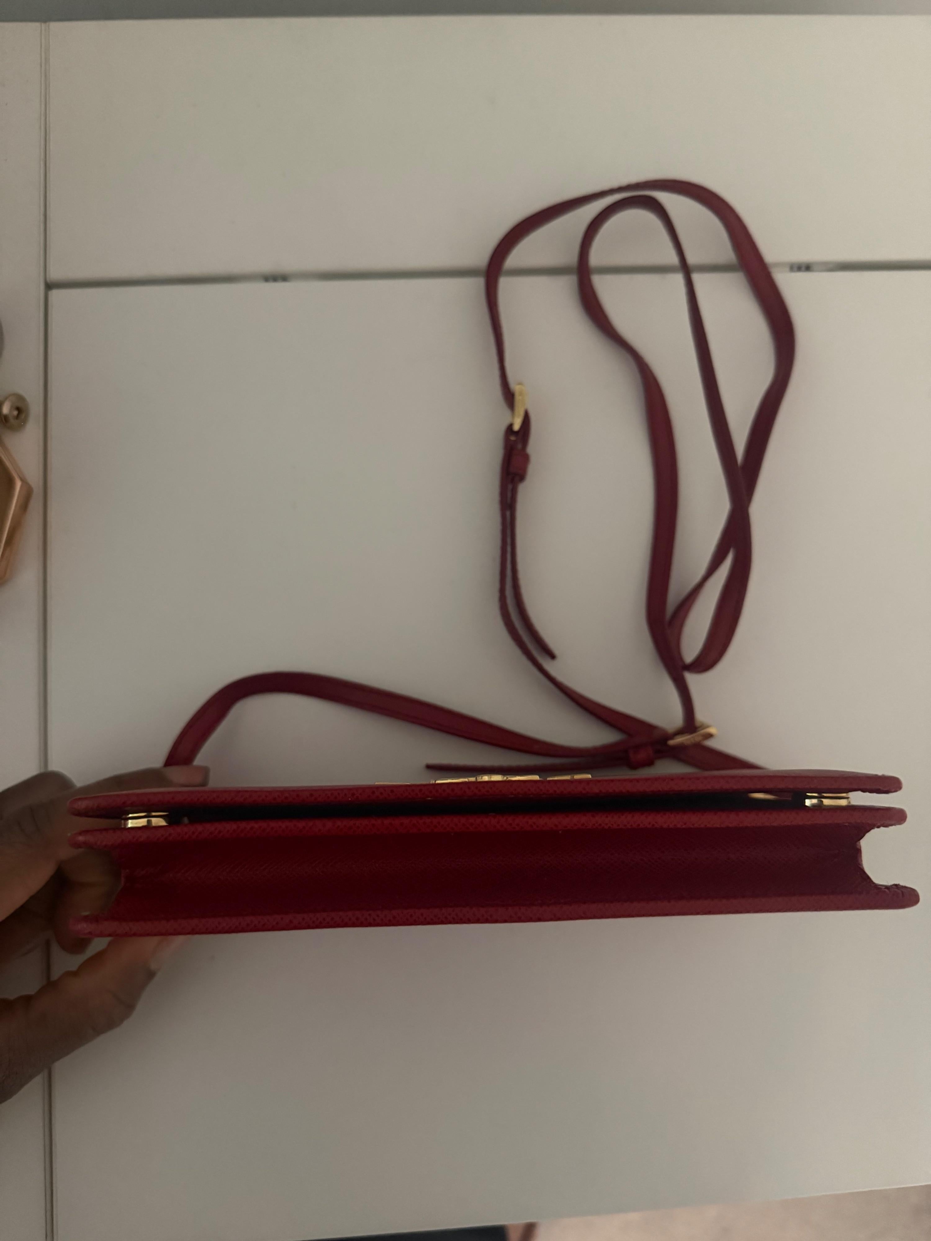 Prada Mini Red Crossbody Bag